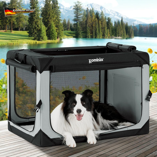 Faltbare hundebox groß für - hundebox,