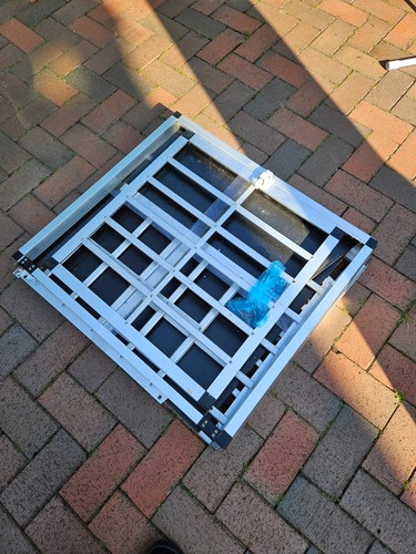 Hundbox groß aluminum - groß, aluminum,