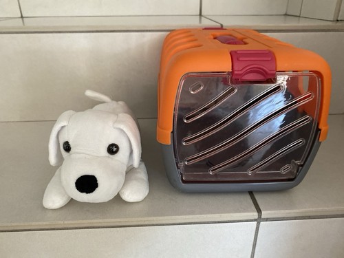 Hundebox mit plüschhund - hundebox,
